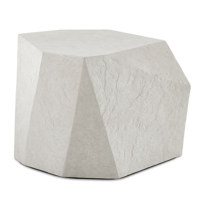 Parra Outdoor Side Table, Limestone - Uttermost - Tables by Modest Hut
