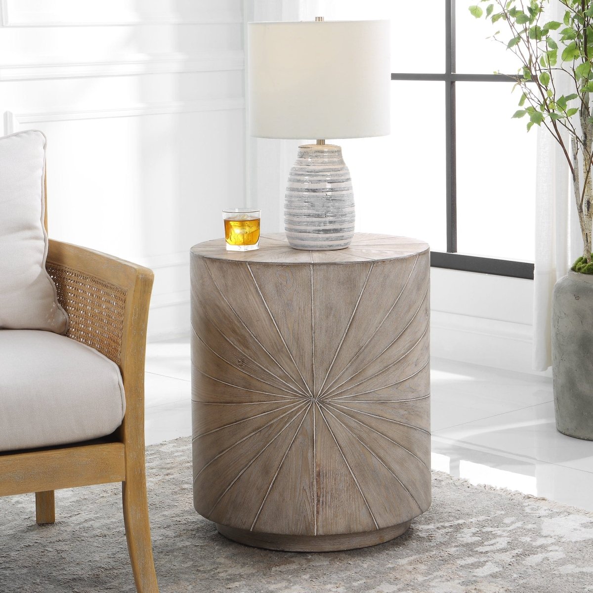 Starshine Wooden Side Table - Uttermost - Tables by Modest Hut