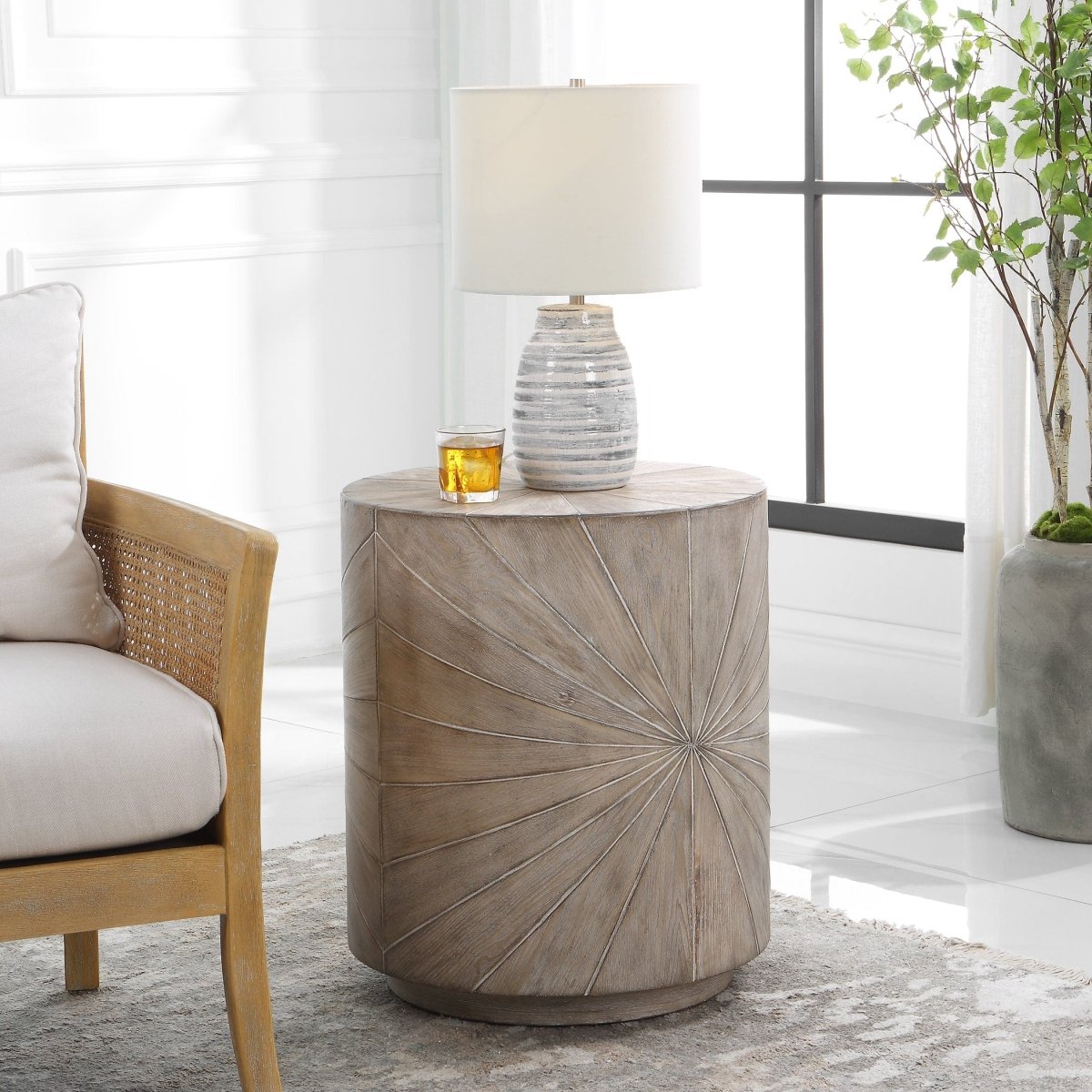 Starshine Wooden Side Table - Uttermost - Tables by Modest Hut