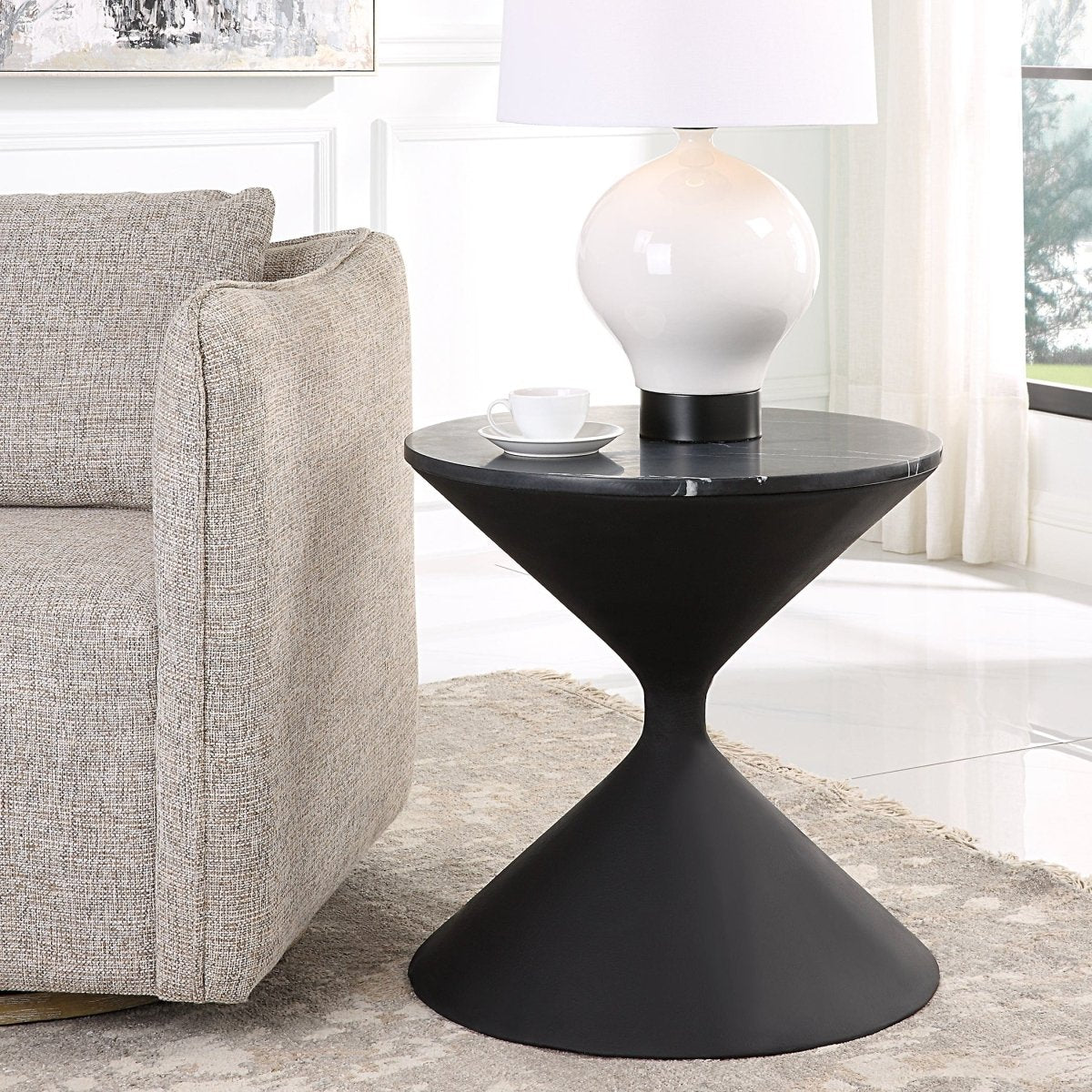 Time's Up Hourglass Shaped Side Table - Uttermost - Tables by Modest Hut