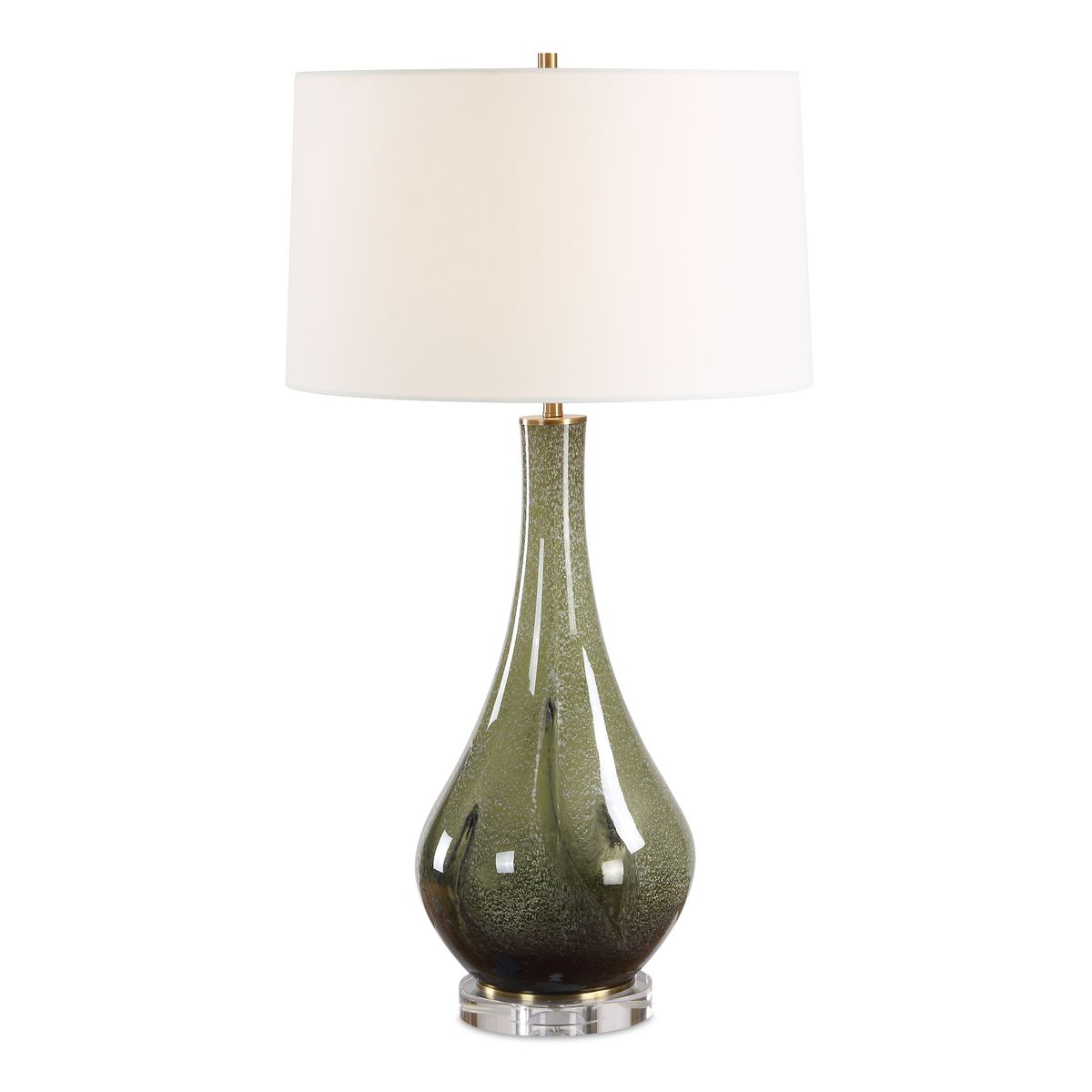 Marist Green Art Glass Table Lamp table lamp by Uttermost