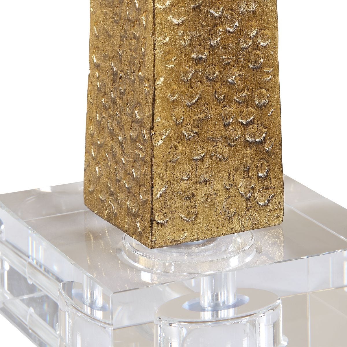 Additional detail view of the Midas Gold Iron Buffet Lamp image 10