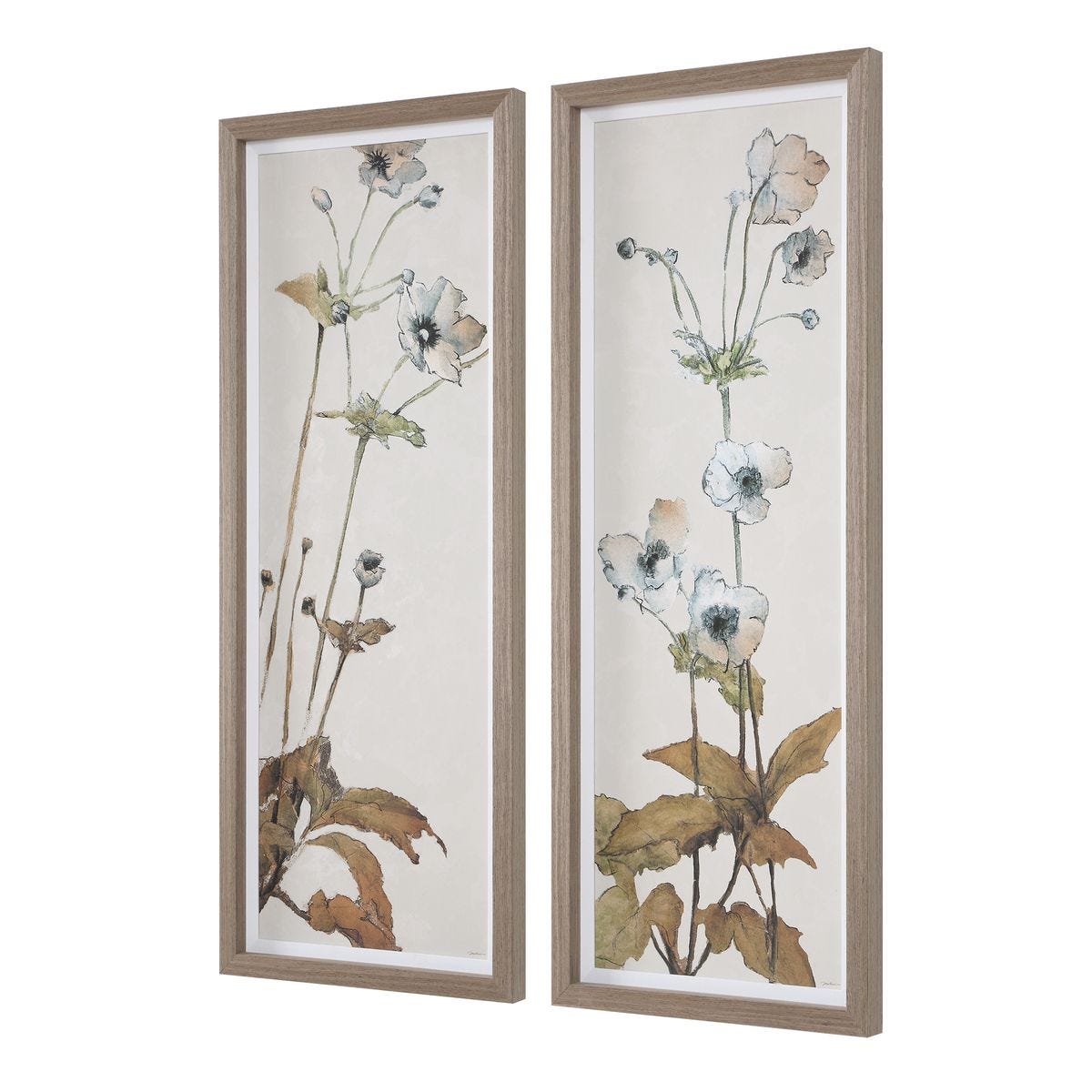 Garden Study Blue Floral Framed Prints S/2 framed print by Uttermost