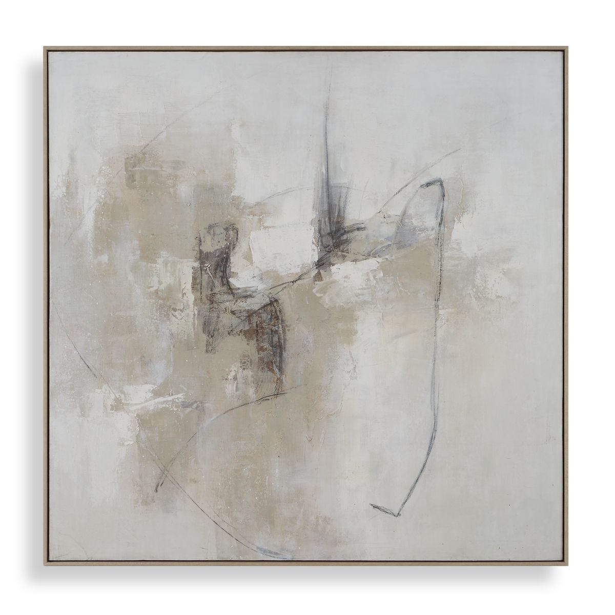 Still Crossing Abstract Framed Canvas framed canvas by Uttermost