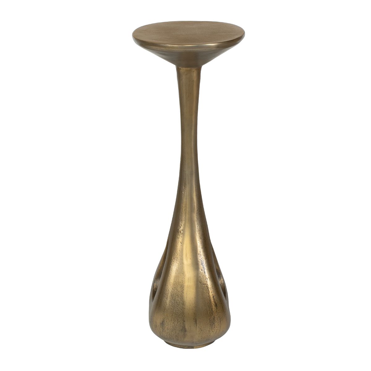 Tolstoy Antique Brass Indoor-Outdoor Accent Table accent table by Uttermost