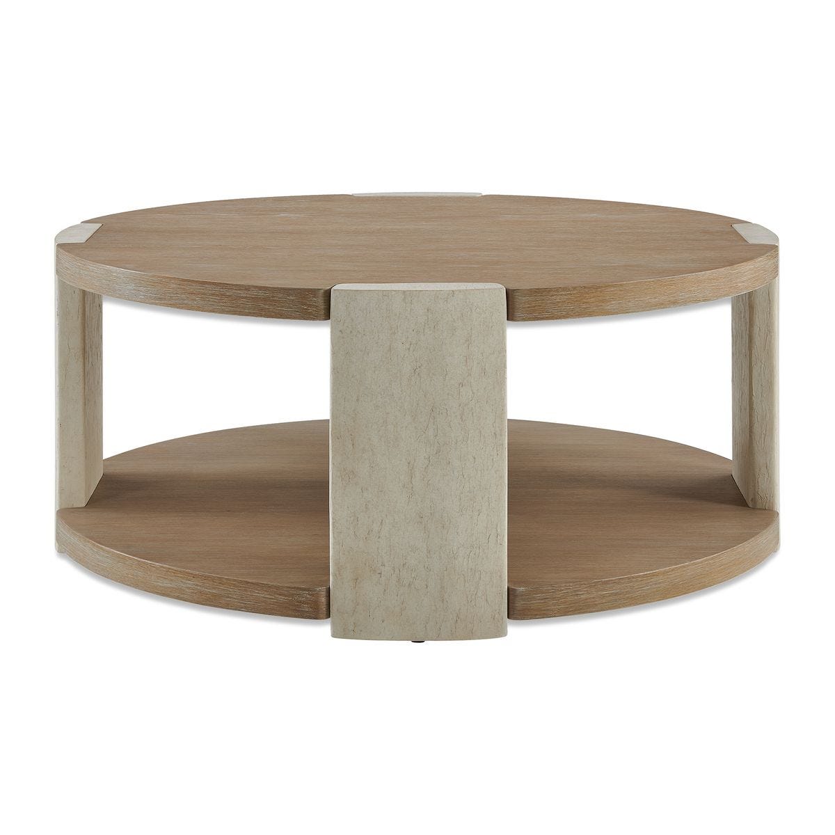 Maulet Oak Round Coffee Table coffee table by Uttermost
