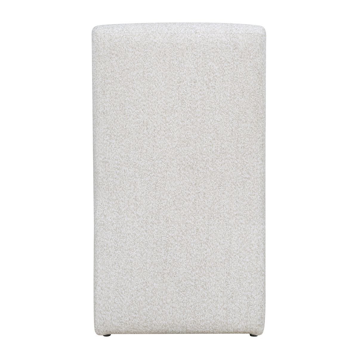 Additional detail view of the Valentin Beige Boucle Sculptural Dining Chair image 6