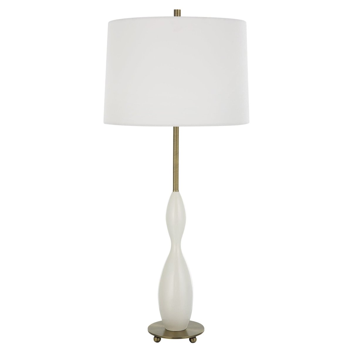 Annora Glossy White Table Lamp - Uttermost - by Modest Hut