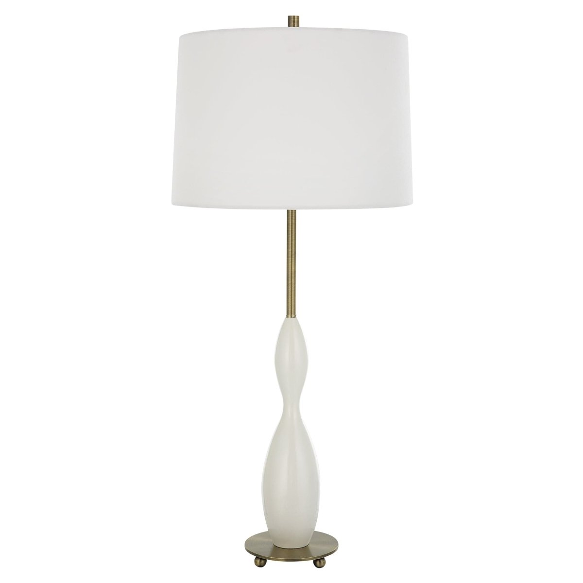 Annora Glossy White Table Lamp - Uttermost - by Modest Hut