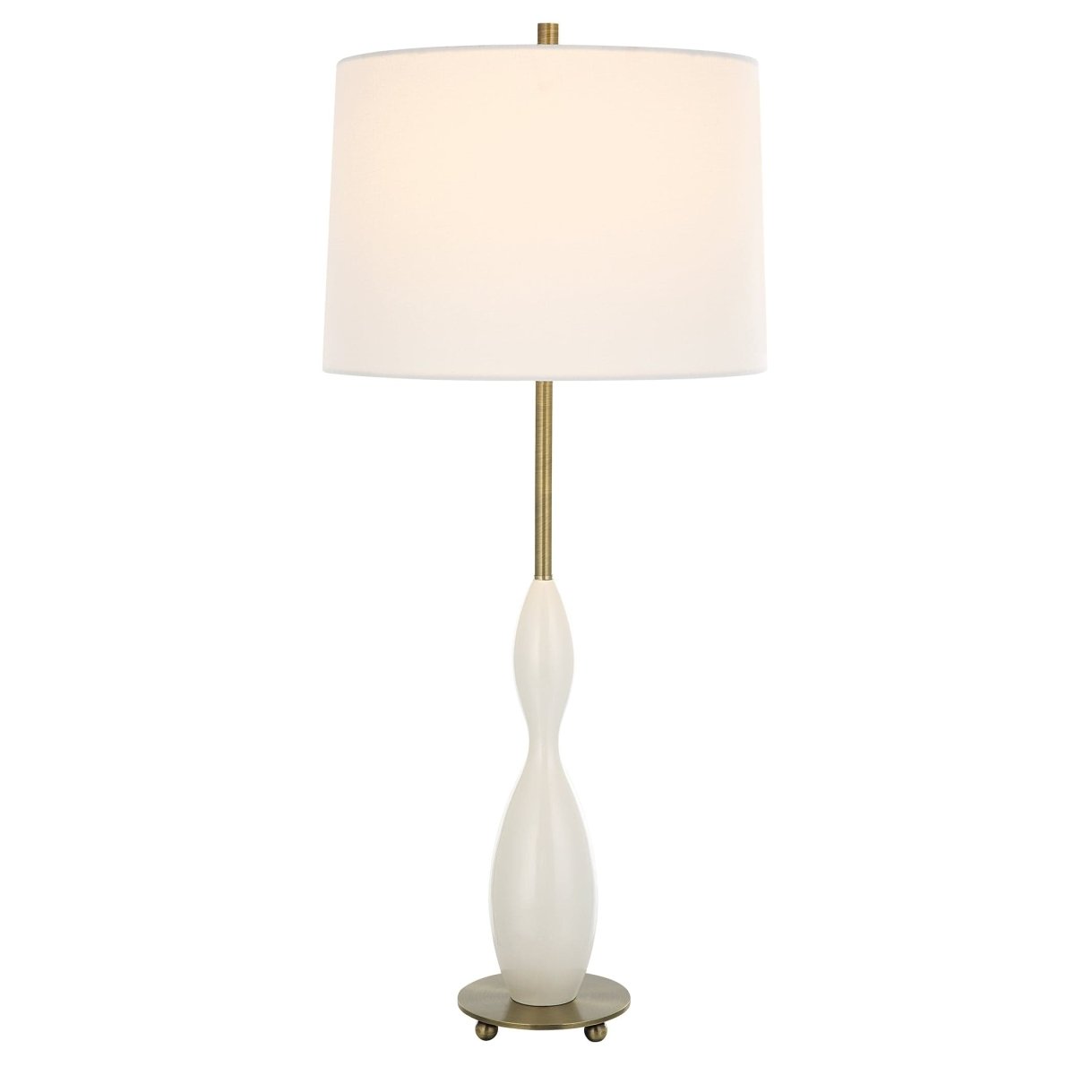 Annora Glossy White Table Lamp - Uttermost - by Modest Hut