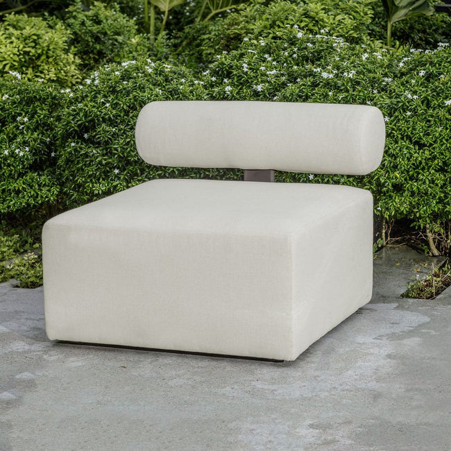 Bolster Back Outdoor Armless Sofa - Uttermost - by Modest Hut