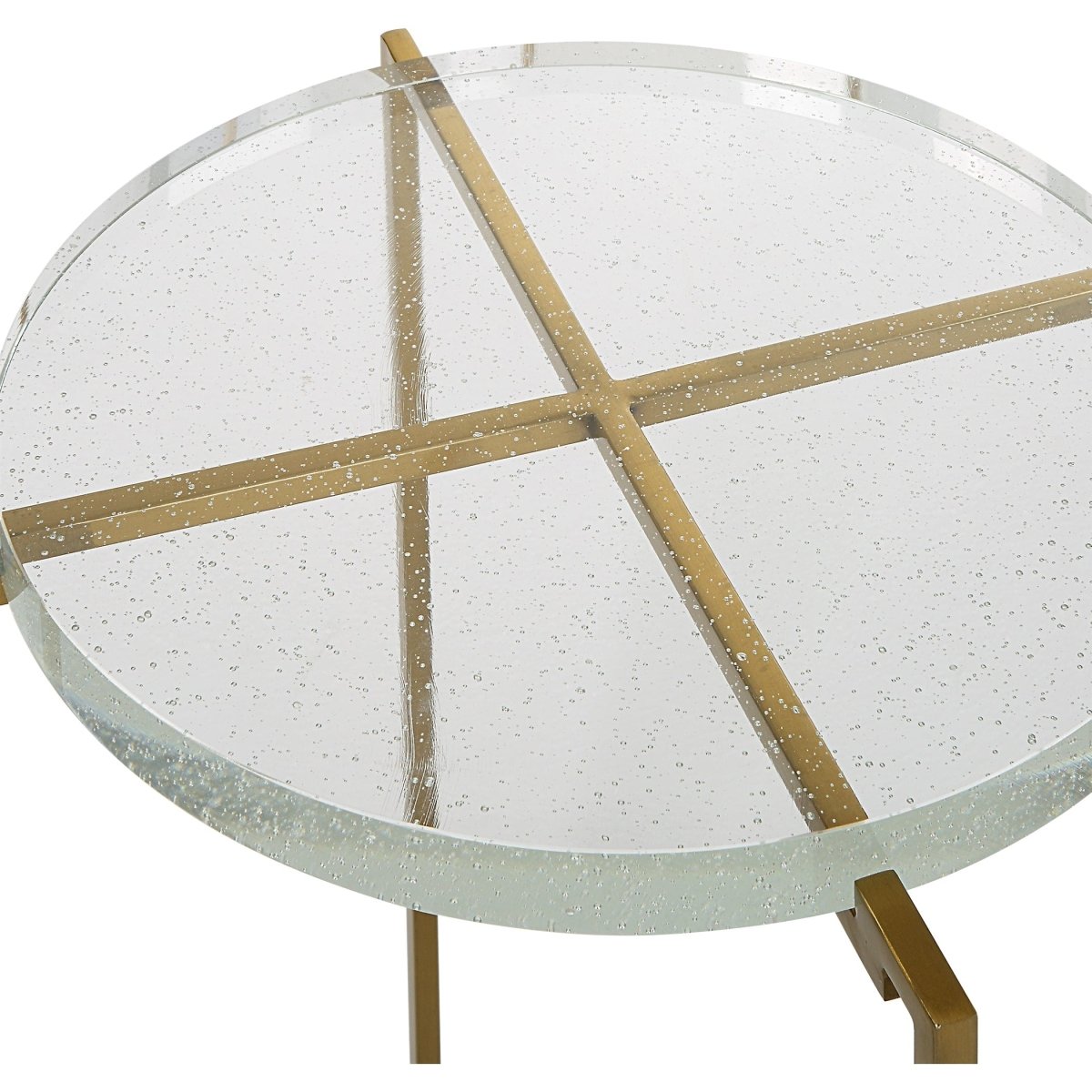 Star - crossed Glass Accent Table - Uttermost - by Modest Hut