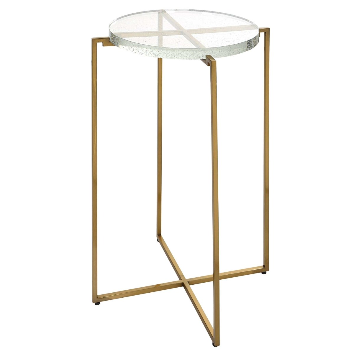 Star - crossed Glass Accent Table - Uttermost - by Modest Hut