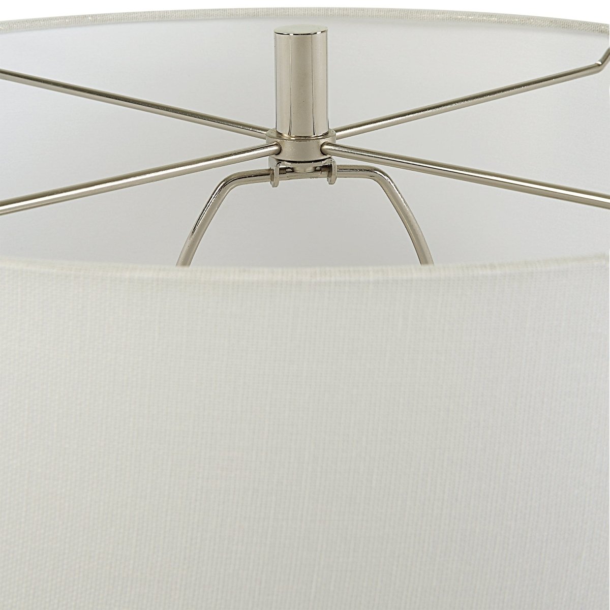 Twisted Swirl White Table Lamp - Uttermost - by Modest Hut