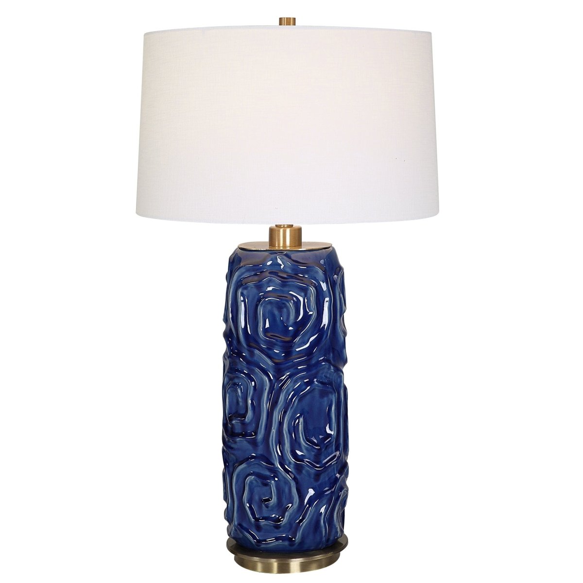 Zade Blue Table Lamp - Uttermost - by Modest Hut