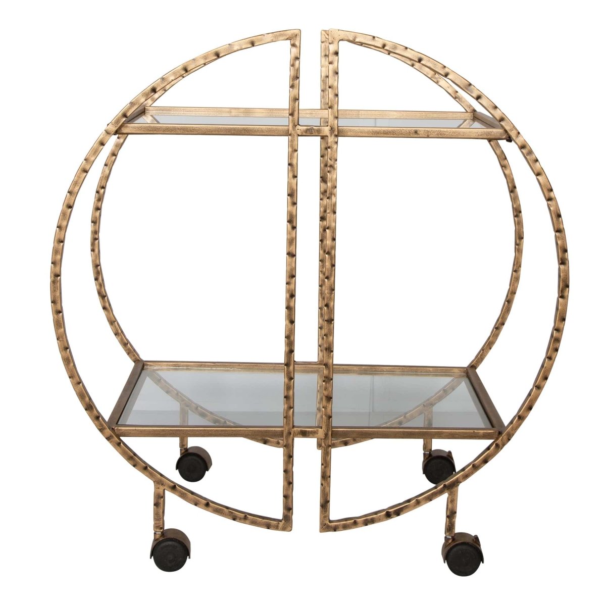 Zelina Gold Bar Cart - Uttermost - by Modest Hut