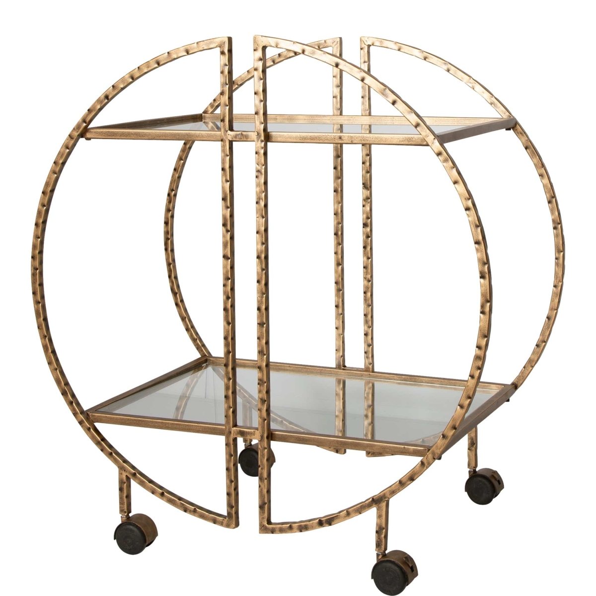 Zelina Gold Bar Cart - Uttermost - by Modest Hut