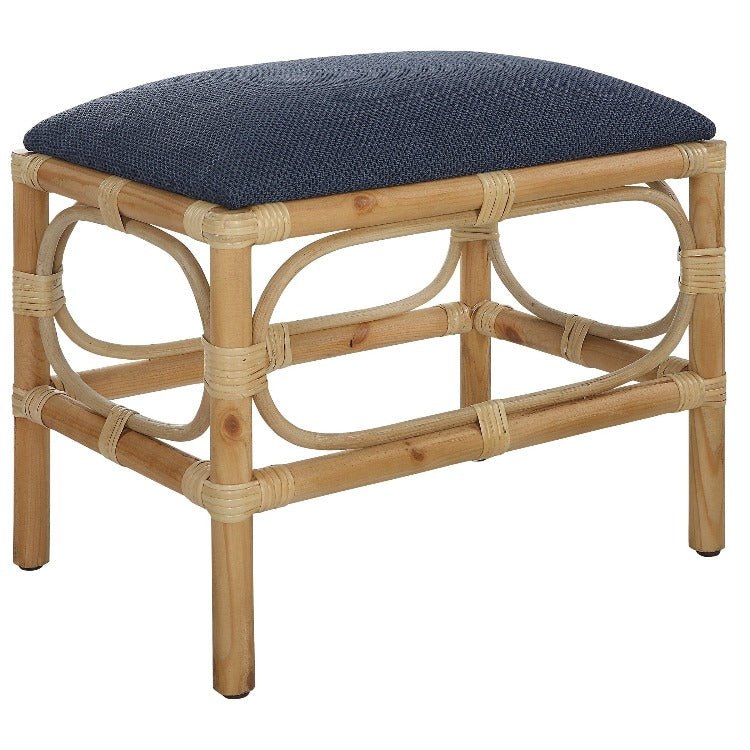 Laguna Small Navy Bench - Uttermost - Vanity Benches by Modest Hut