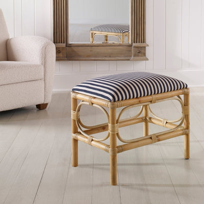 Laguna Small Striped Bench - Uttermost - Vanity Benches by Modest Hut