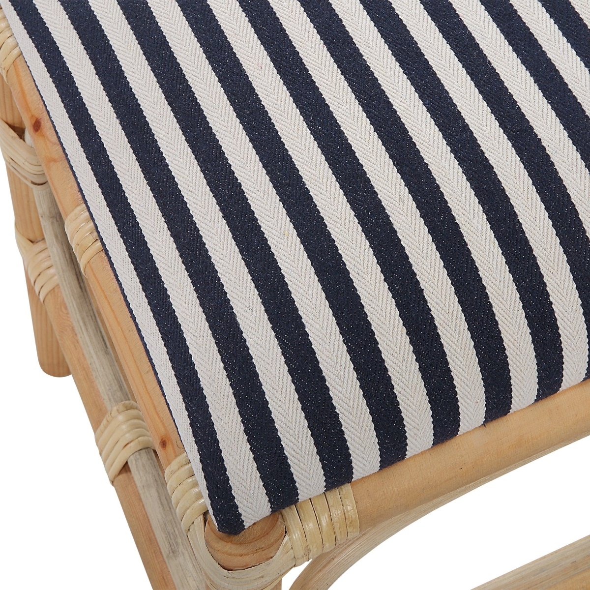 Laguna Small Striped Bench - Uttermost - Vanity Benches by Modest Hut