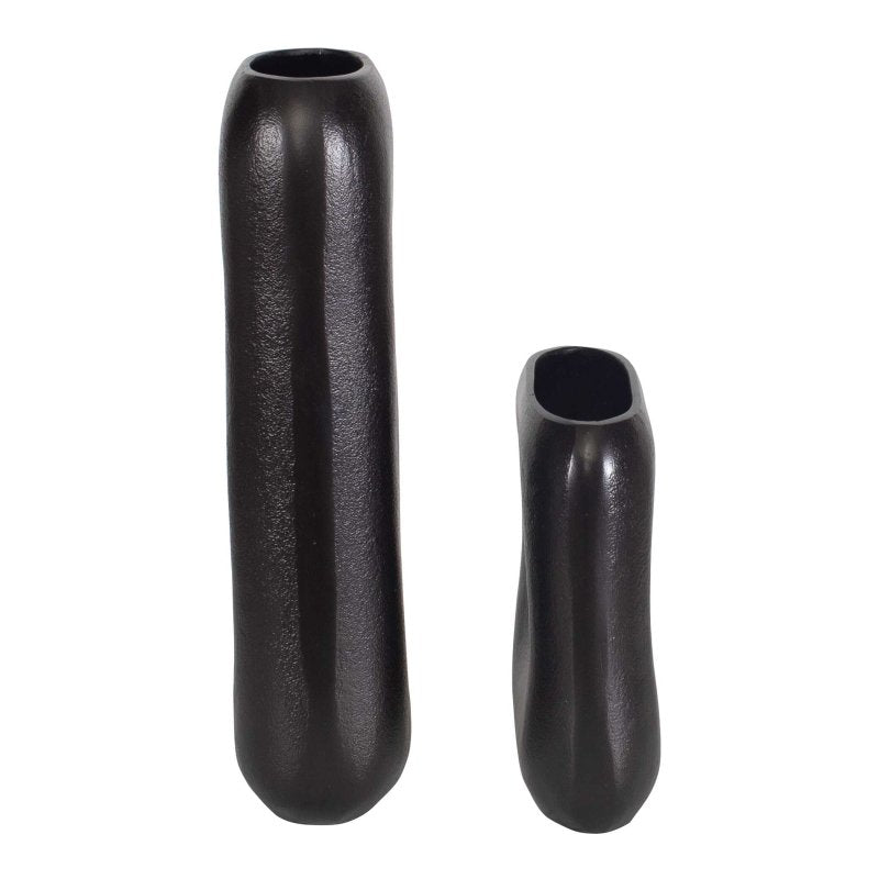 Anodic Dark Brown Vases Set/2 - Vases