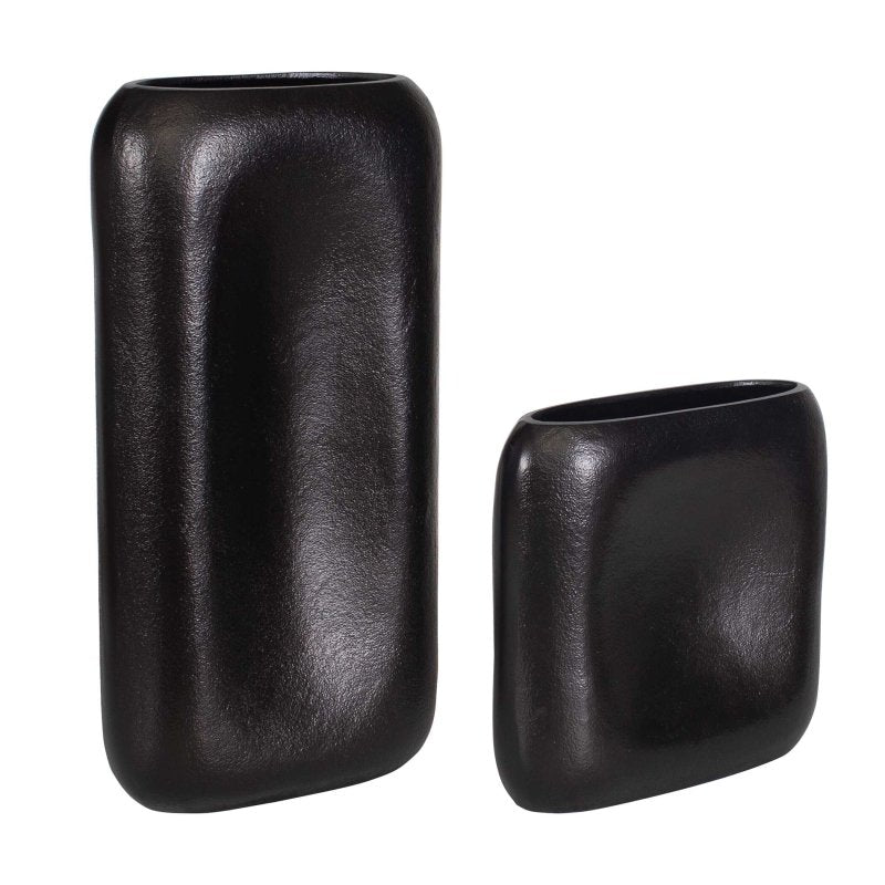 Anodic Dark Brown Vases Set/2 - Vases