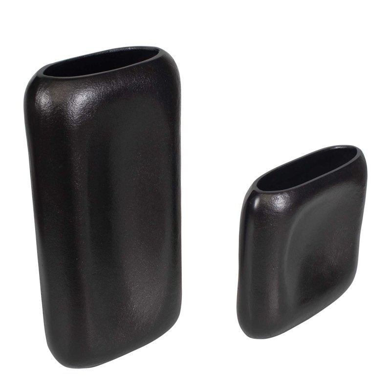 Anodic Dark Brown Vases Set/2 - Vases