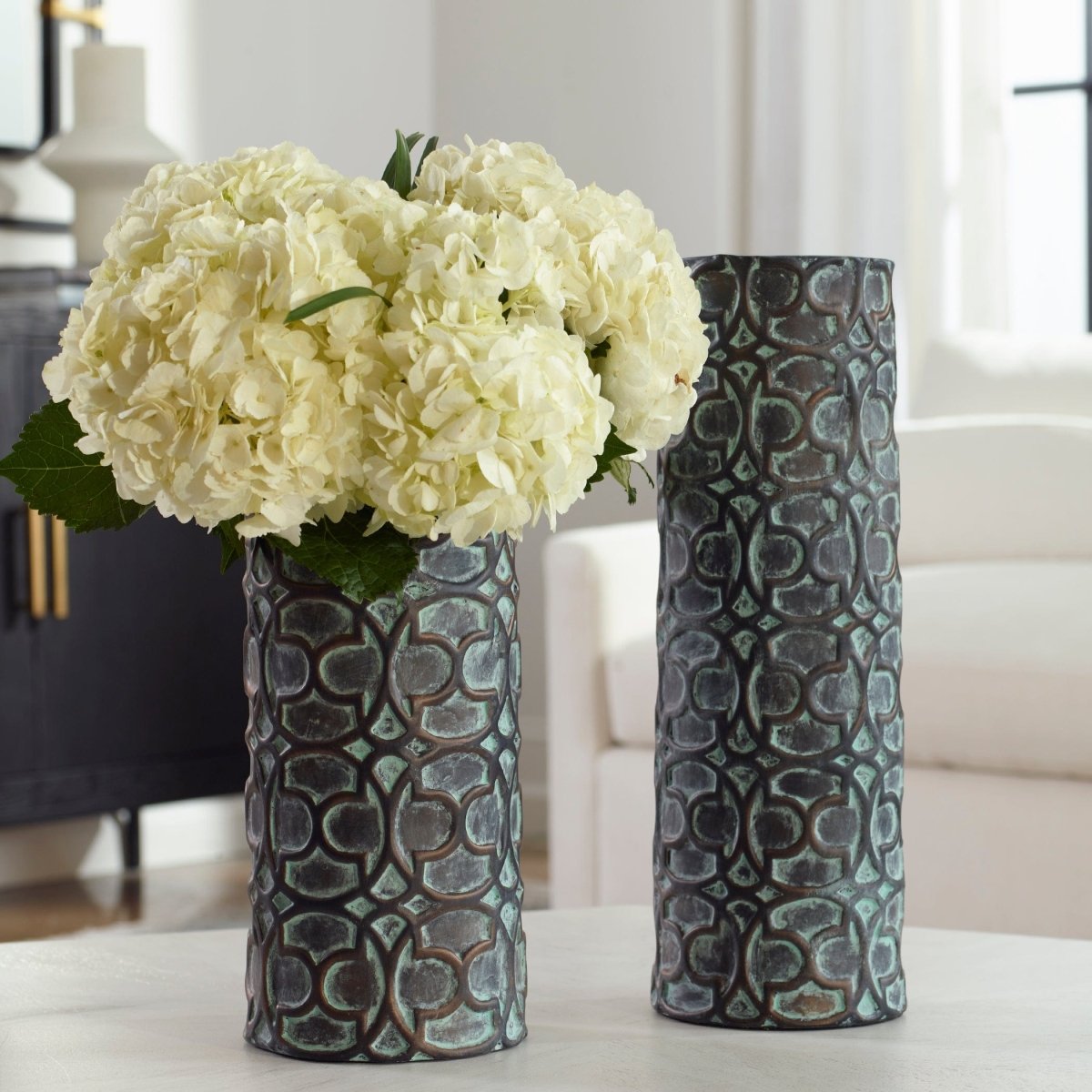 Baltra Bronze Patina Vases, S/2 - Uttermost - Vases by Modest Hut