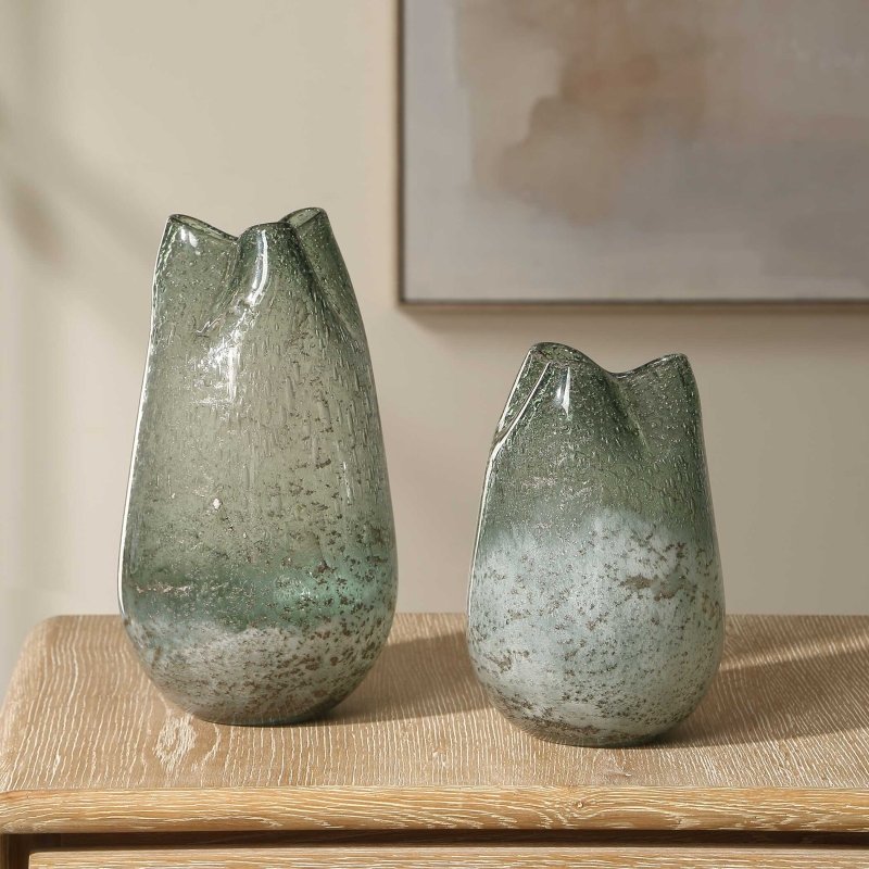 Chianti Seeded Glass Vases Set/2 - Vases