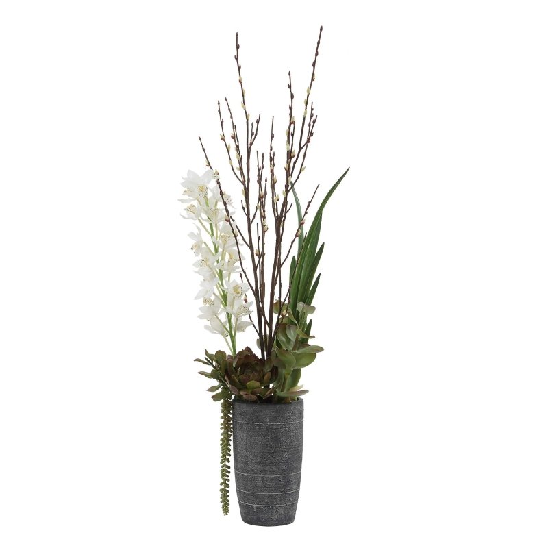 Eterna Orchid Centerpiece & Vase - Vases