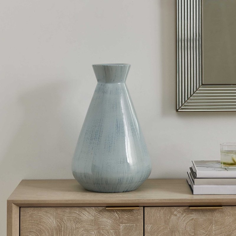 Flare Spire Indoor-Outdoor Ceramic Vase - Vases