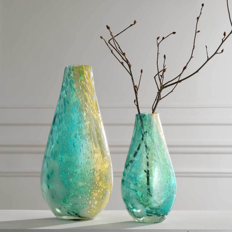 High Tide Vases, S/2 - Uttermost - Vases by Modest Hut