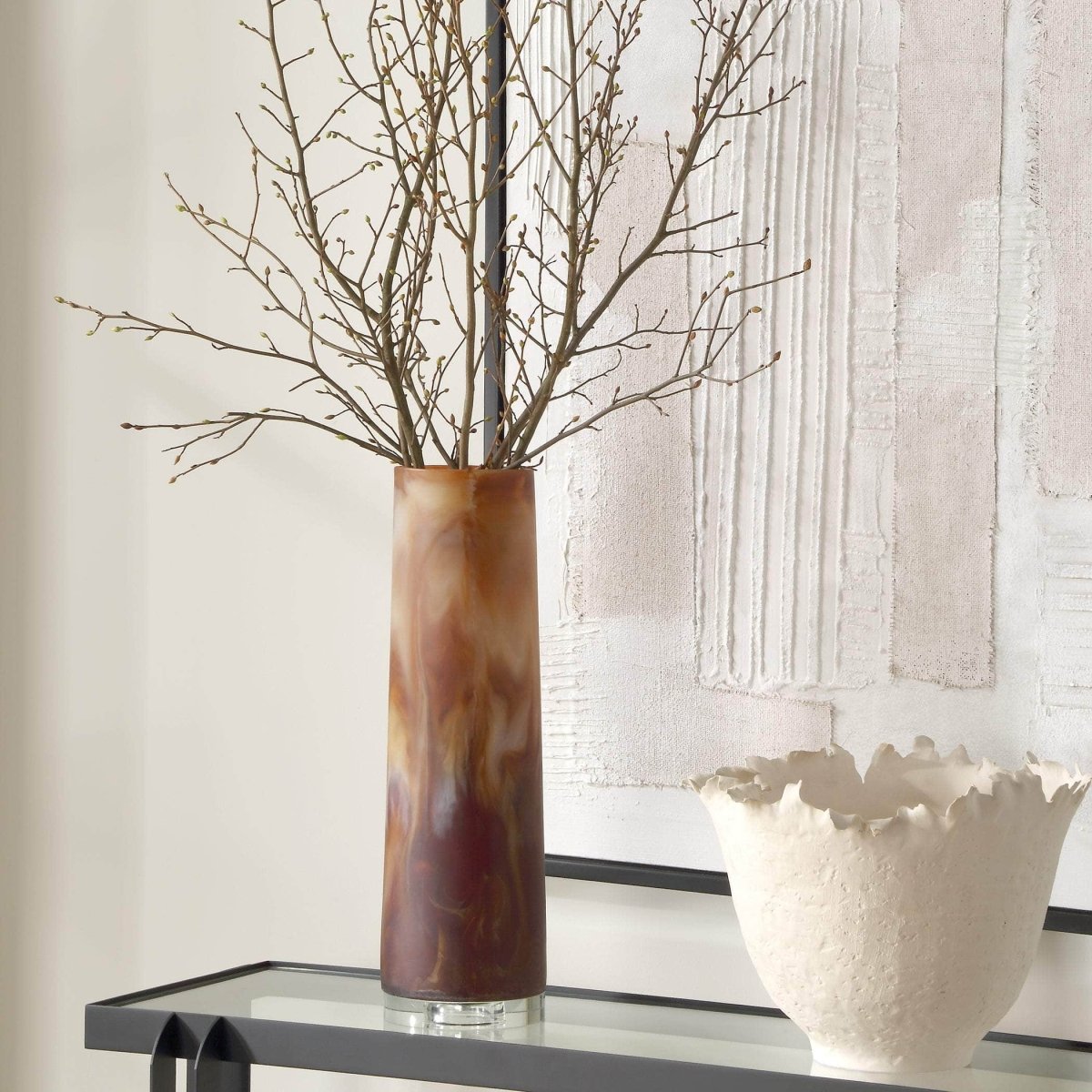 Iced Mocha Vase - Uttermost - Vases by Modest Hut