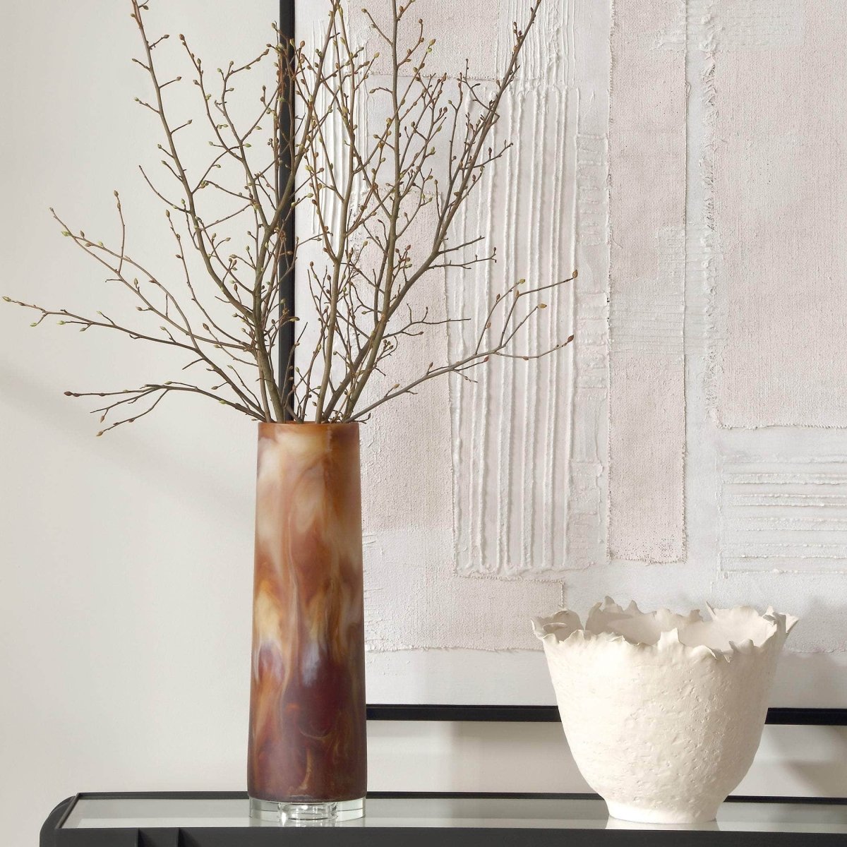 Iced Mocha Vase - Uttermost - Vases by Modest Hut