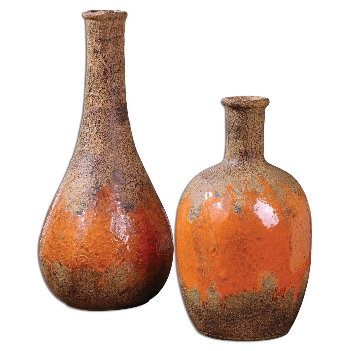 Kadam Ceramic Vases S/2 - Uttermost - Vases by Modest Hut