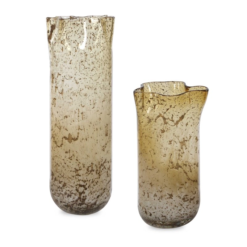 Rhine Seeded Glass Vases Set/2 - Vases