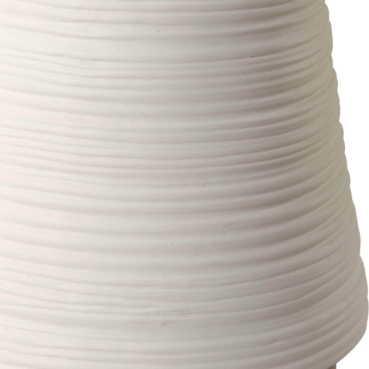 Ridgeline White Vases, S/2 - Uttermost - Vases by Modest Hut