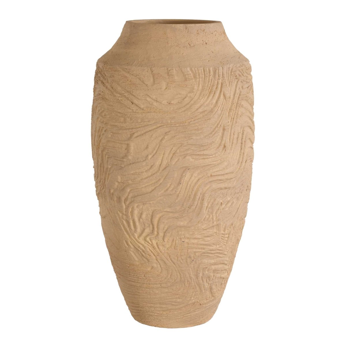 Sandstone Flow Large Terracotta Vase - Uttermost - Vases by Modest Hut