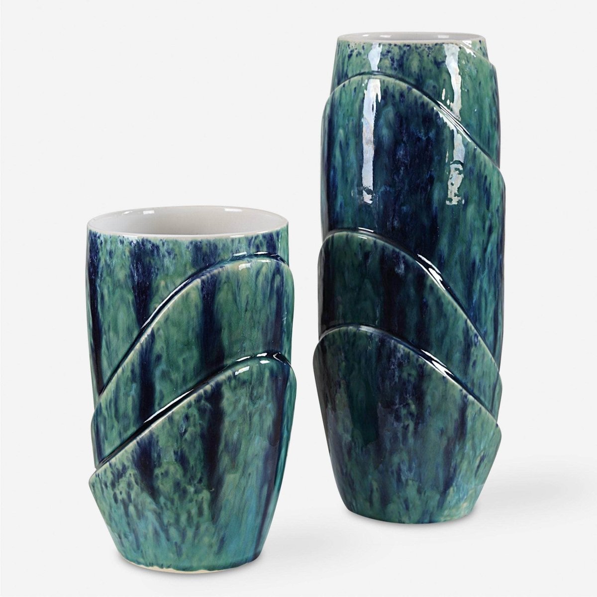 Tranquil Duo, Vases, S/2 - Uttermost - Vases by Modest Hut