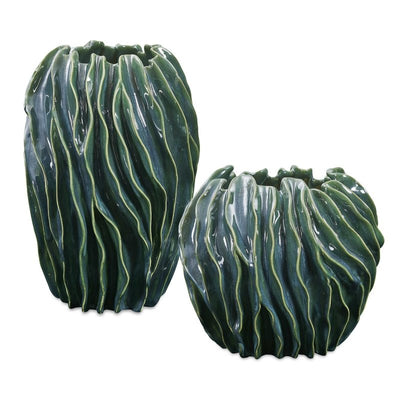 Veridian Ridge Indoor-Outdoor Vases Set/2 - Vases