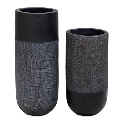 Woven Shadow Vases, Set/2 - Uttermost - Vases by Modest Hut