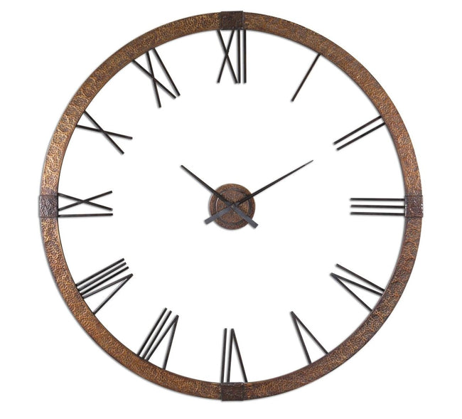 Amarion 60" Copper Wall Clock - Uttermost - Wall Clocks by Modest Hut
