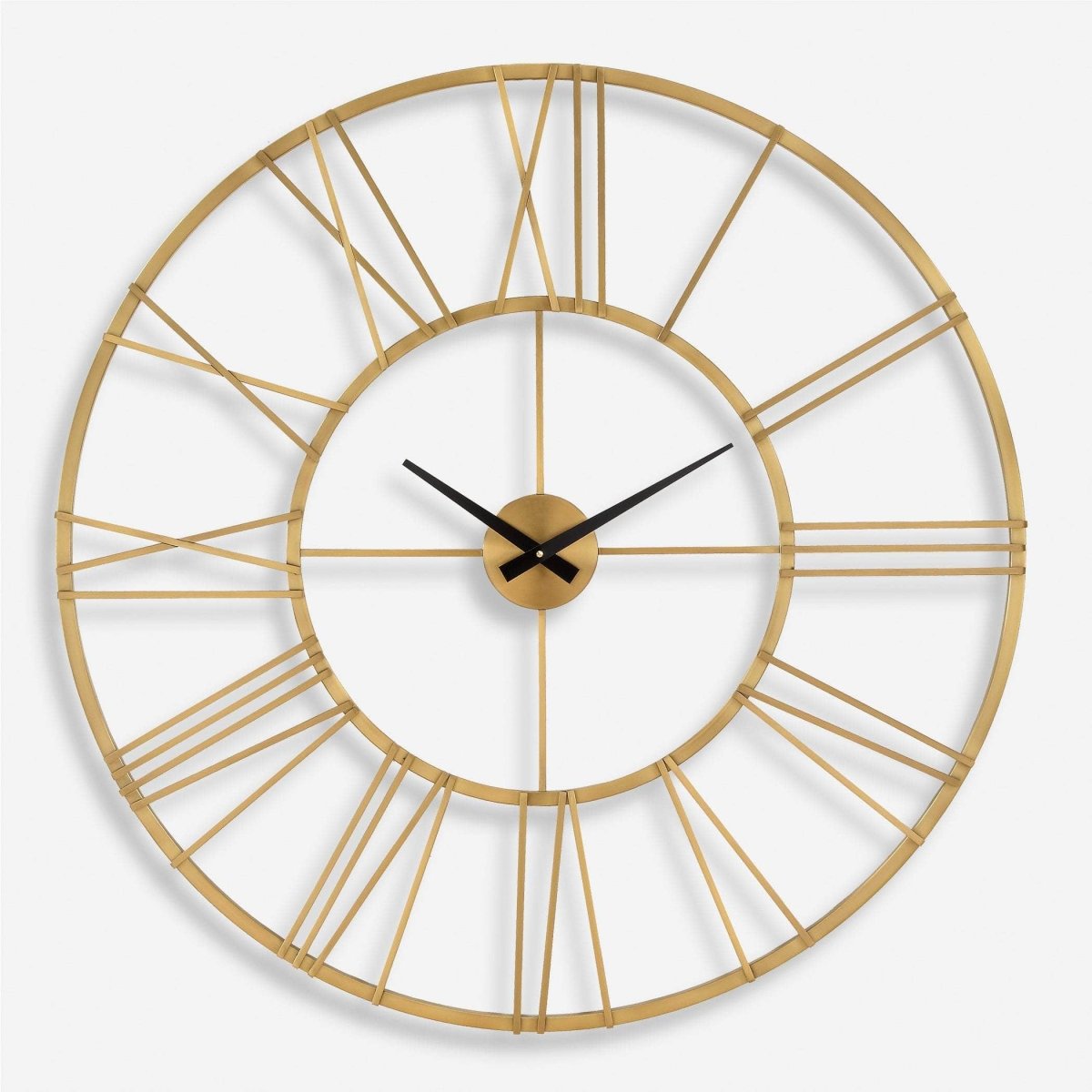 Keyann Brass Wall Clock - Uttermost - Wall Clocks by Modest Hut