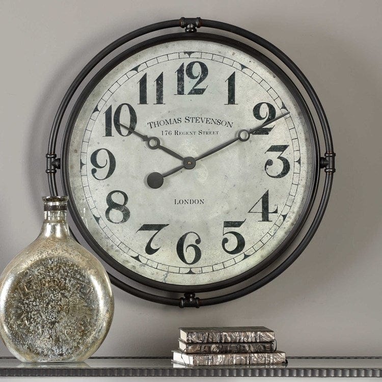 Nakul Industrial Wall Clock - Uttermost - Wall Clocks by Modest Hut