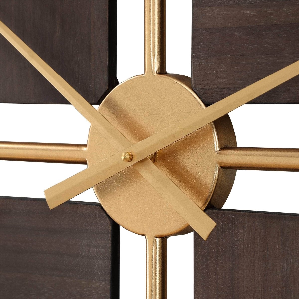 Walnut Elegance Wall Clock - Uttermost - Wall Clocks by Modest Hut