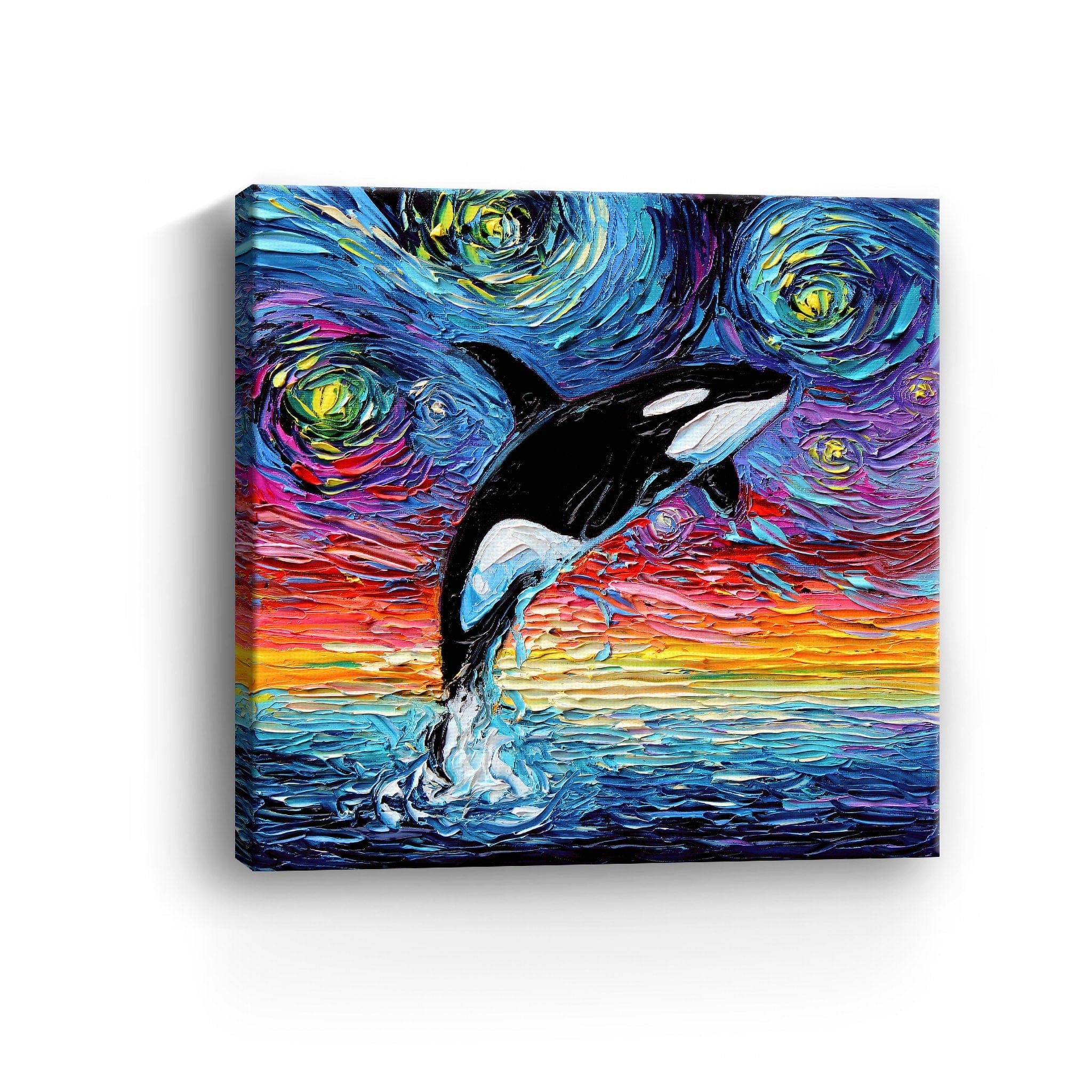 Orca Night Canvas Wall Art Lumaprints