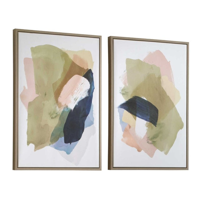 Abstract Afternoon Framed Canvases Set/2 - Wall Art