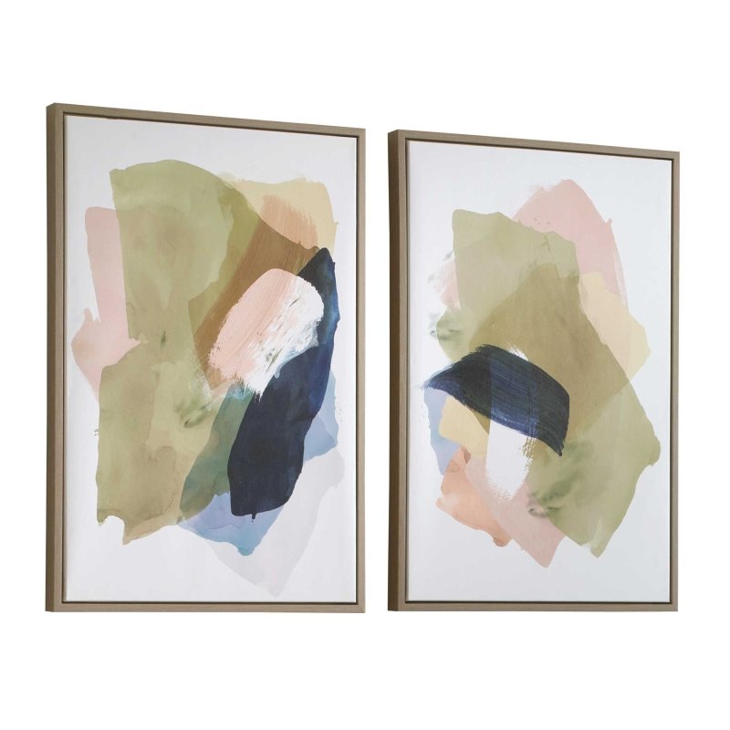 Abstract Afternoon Framed Canvases Set/2 - Wall Art