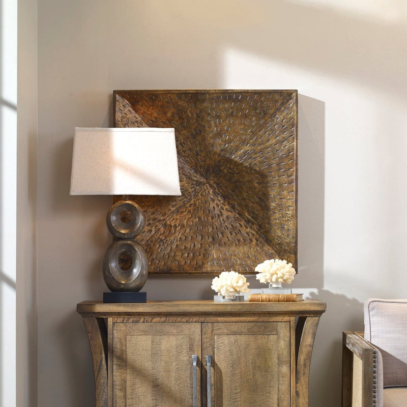 Blaise Antiqued Bronze Wall Art - Uttermost - Wall Decor by Modest Hut
