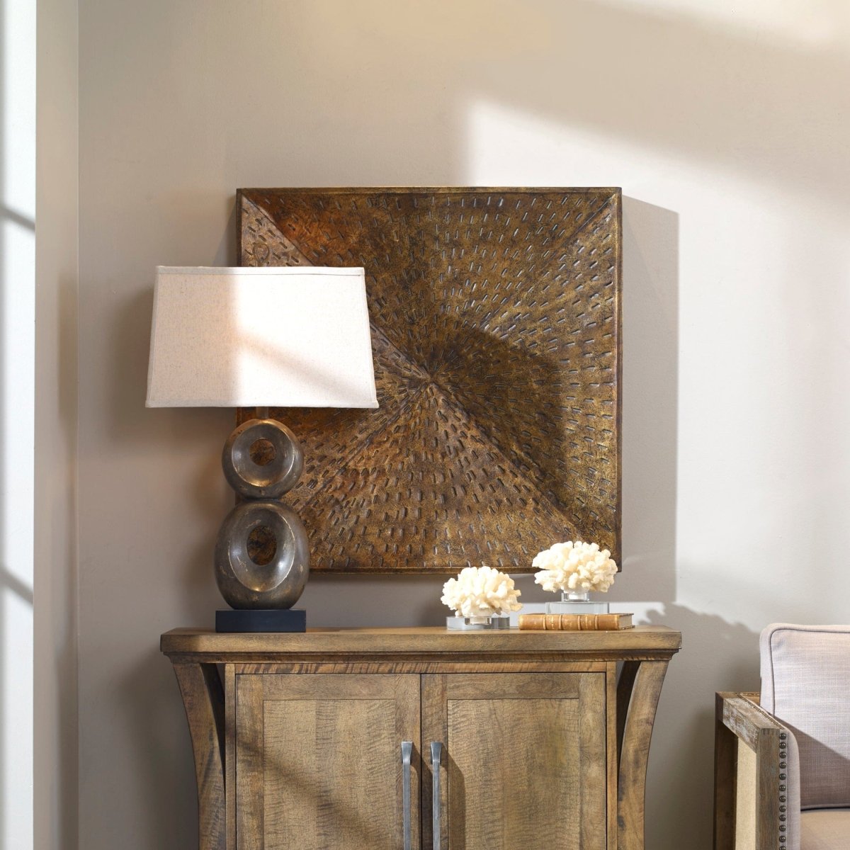 Blaise Antiqued Bronze Wall Art - Uttermost - Wall Decor by Modest Hut
